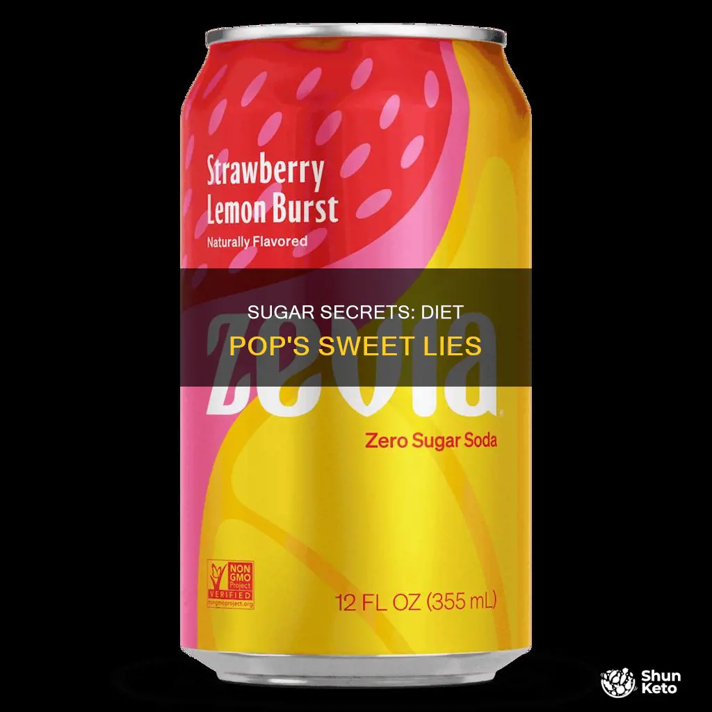 what is the sugar level in diet pop