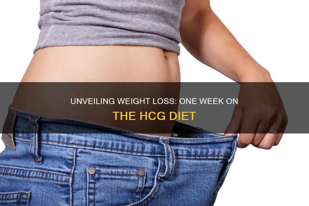 what is weightlisin 1 wk on hcg diet