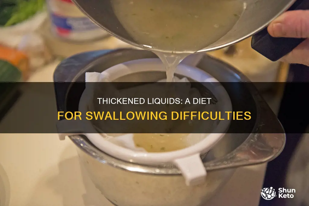 what it thickened liquid diet