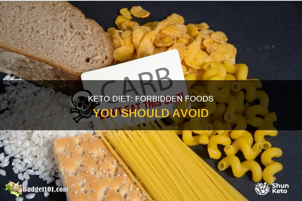 what items are not allowed on keto