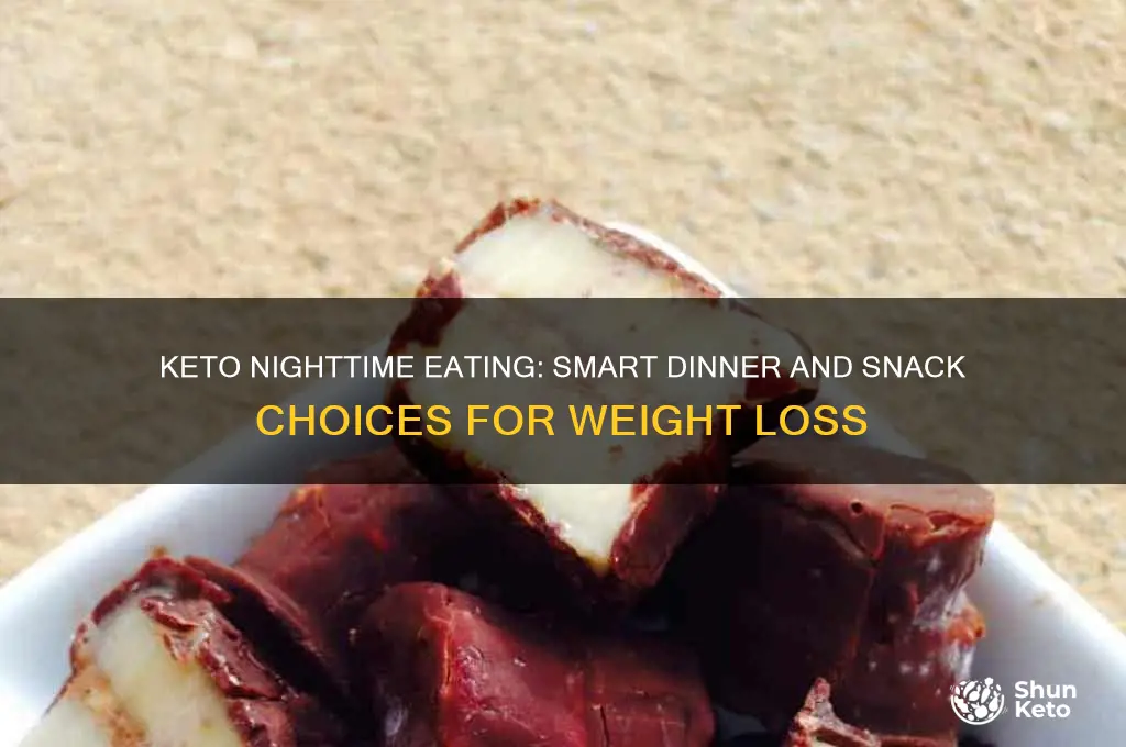 what keto diet do you take at night