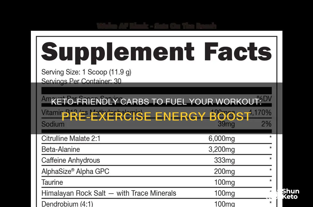 what kind of carbs to eat before a workout keto