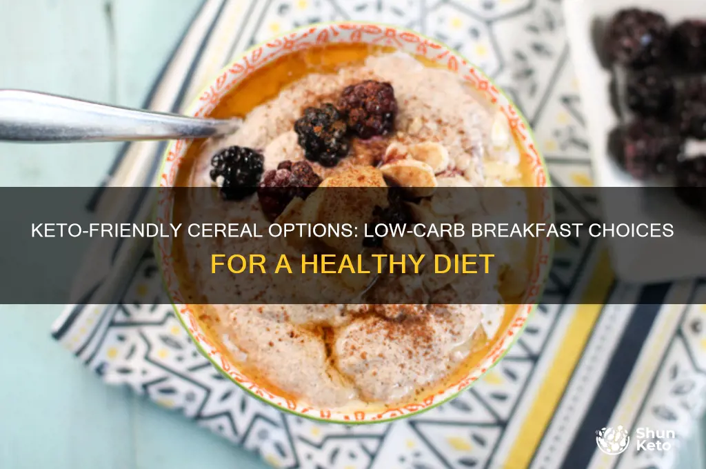what kind of cereal on keto diet