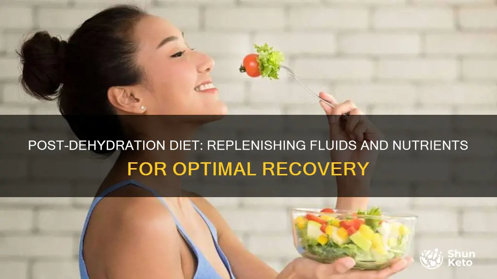 what kind of diet after dehydration