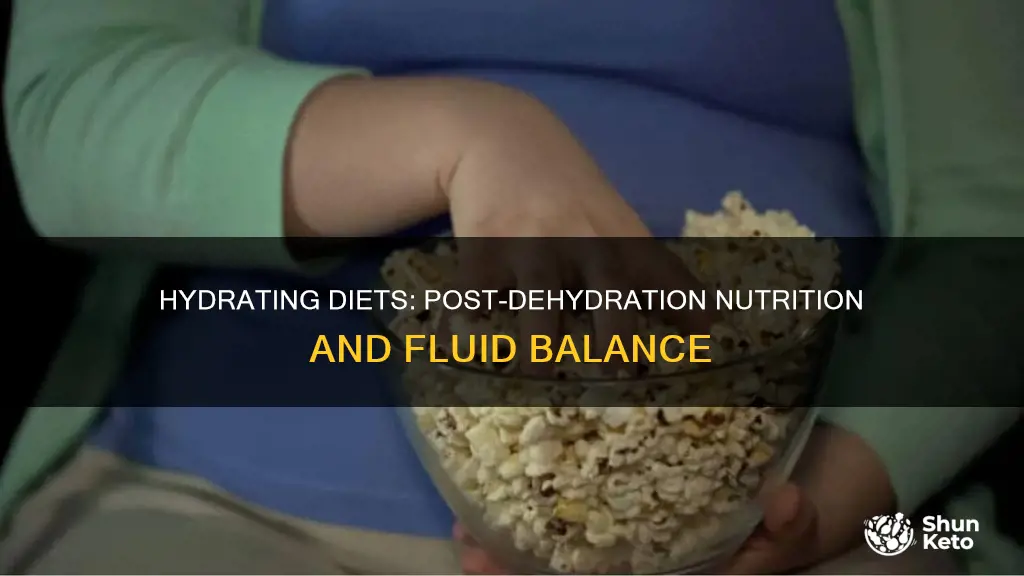 what kind of diet after dehydration