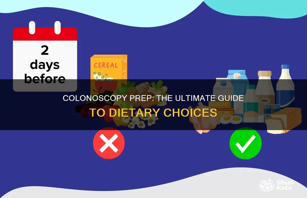 what kind of diet before colonoscopy