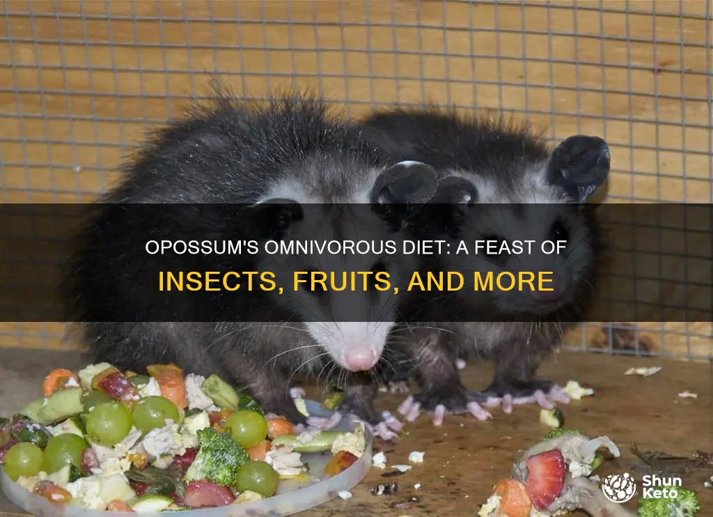 what kind of diet do opossums have