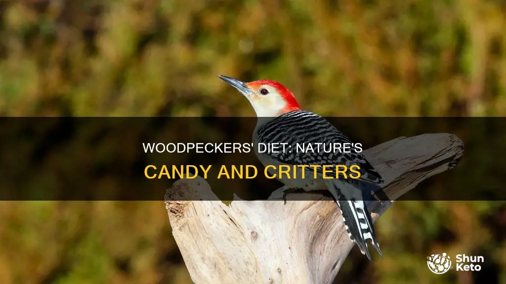 what kind of diet do woodpeckers have