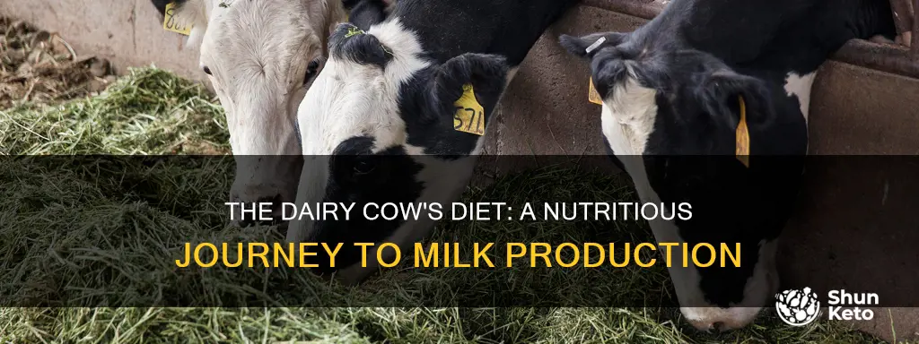 what kind of diet is a dairy cow on