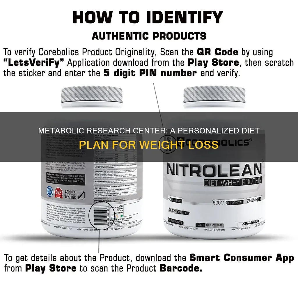 what kind of diet is metabolic research center