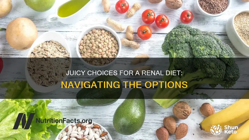 what kind of jucies on a renal diet