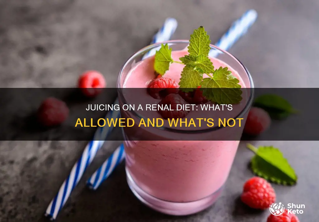 what kind of jucies on a renal diet