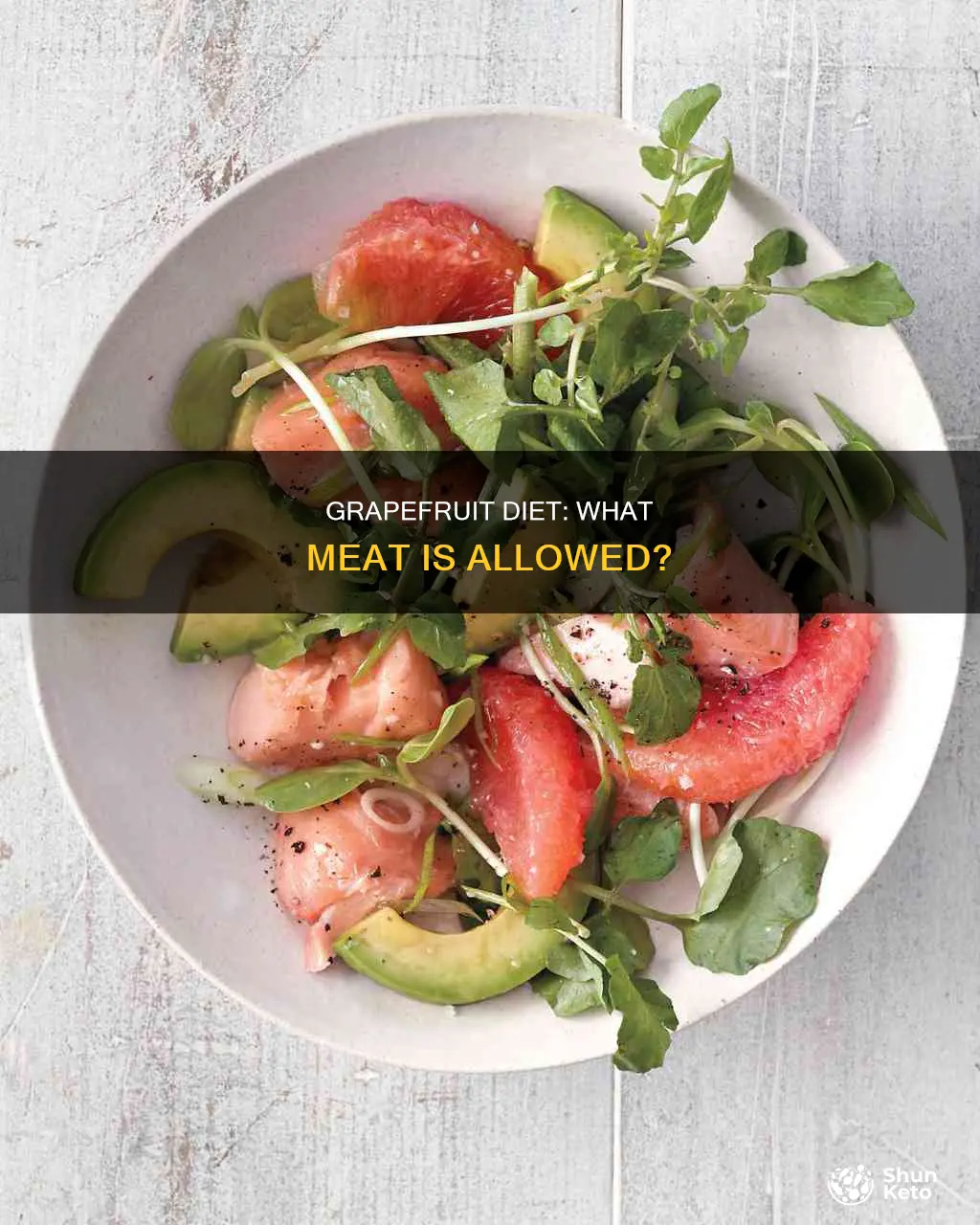 what kind of meat on the grapefruit diet