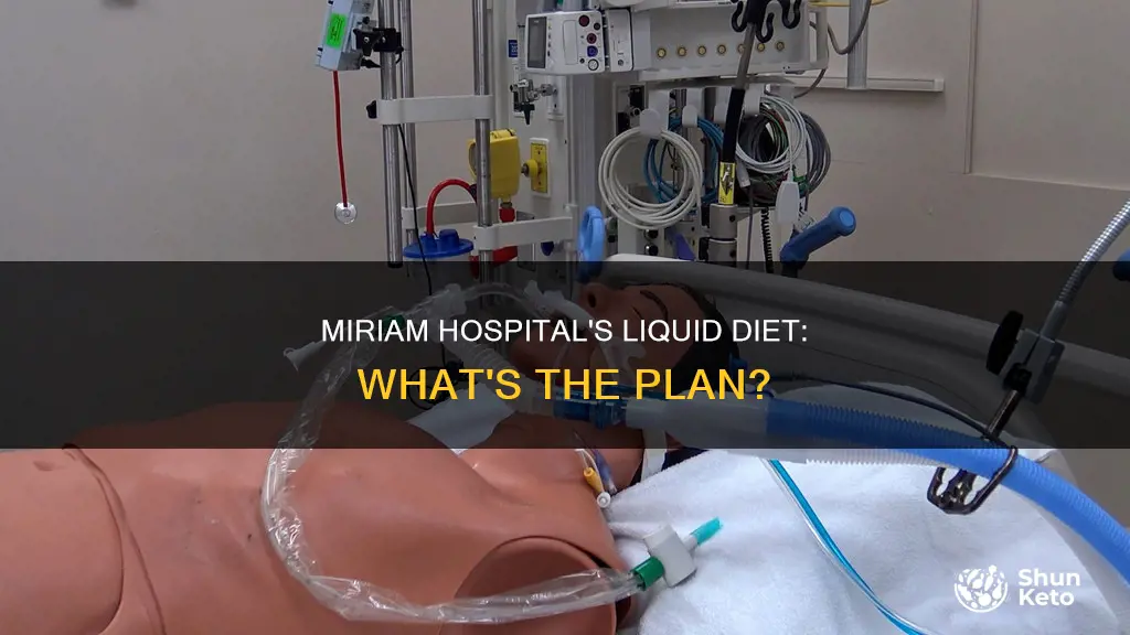 what liquid diet does miriam hospital use