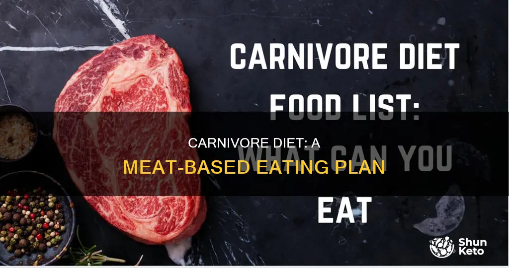 what list describes the diet of a carnivore