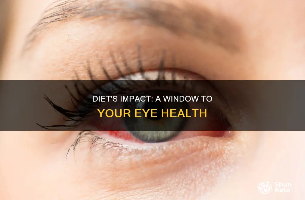 what looks like diet on your eyeball