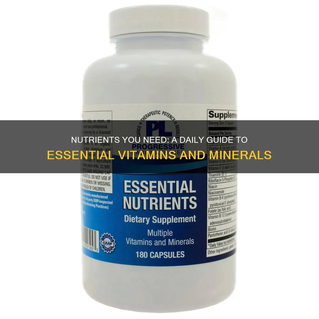 what nutrients do i need daily