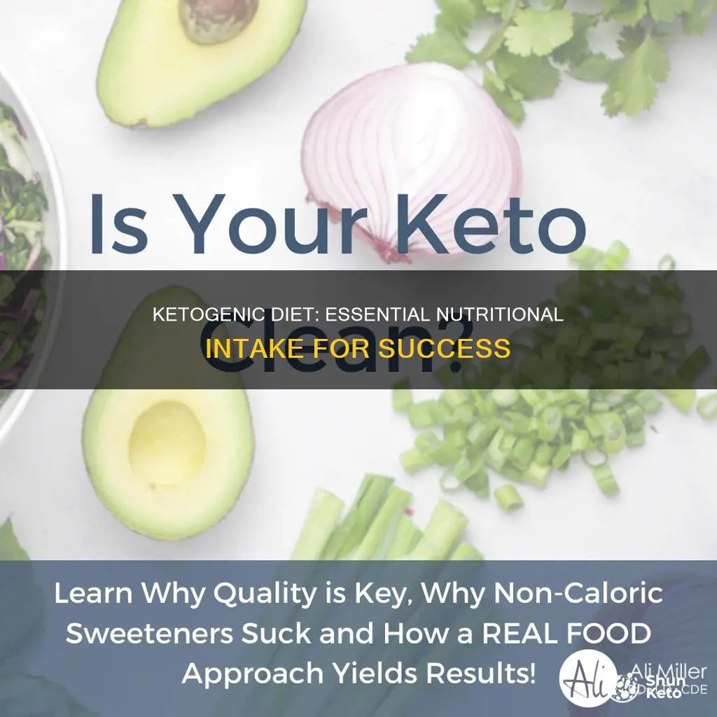what nutritional intake is necessary on ketogenic diet