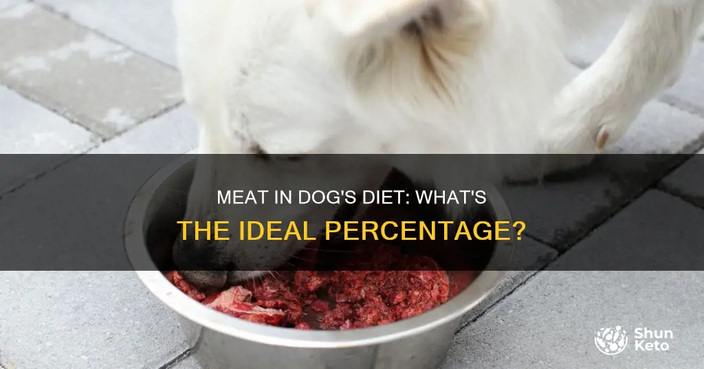 what percentage of a dog