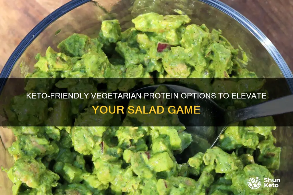 what protein can vegetarians eat with salad on keto