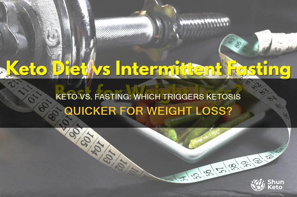 what puts you in ketosis faster eating keto or fasting