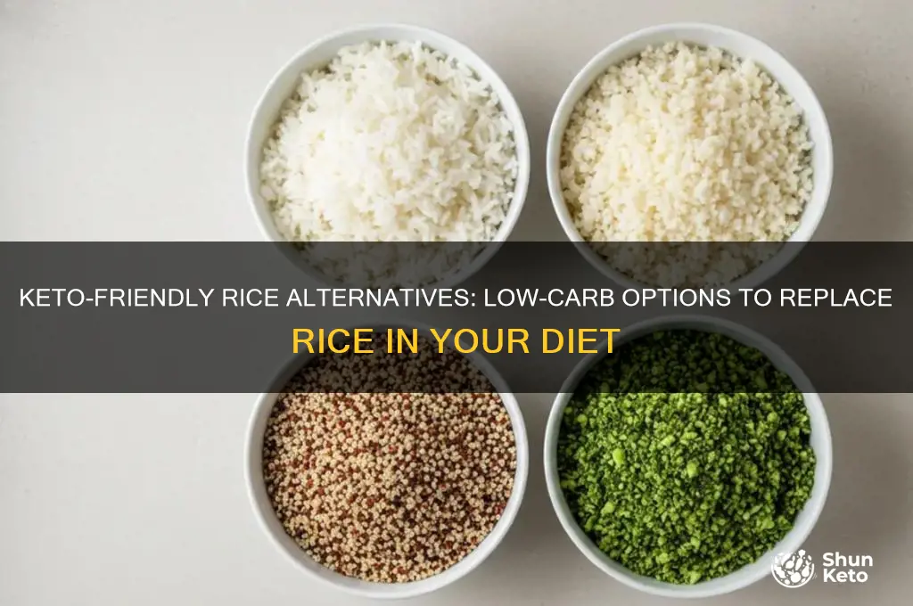 what replaces rice in keto diet