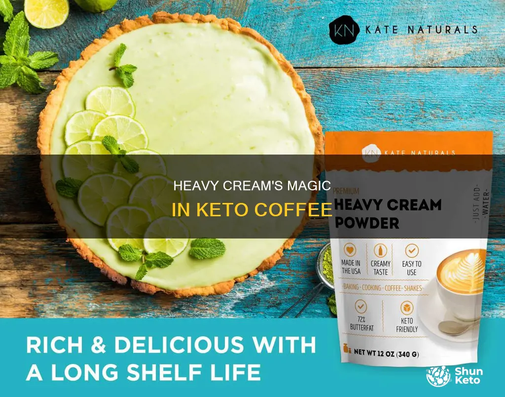 what role does heavy cream play in keto coffee