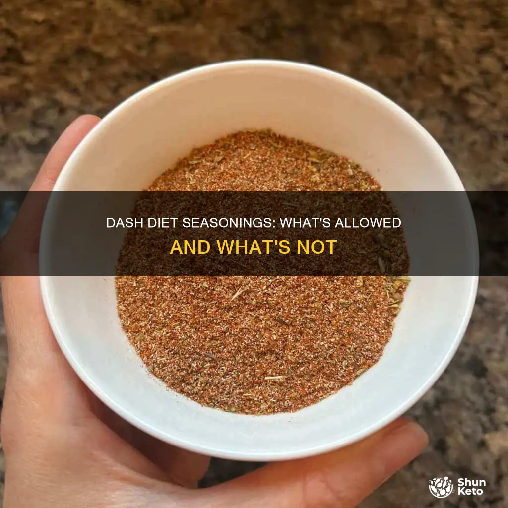 what seasonings are allowed on dash diet