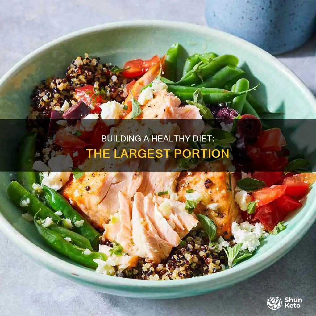 what should make up the largest portion of your diet