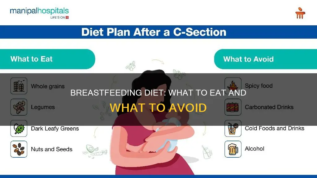 what should your diet consist of while breastfeeding