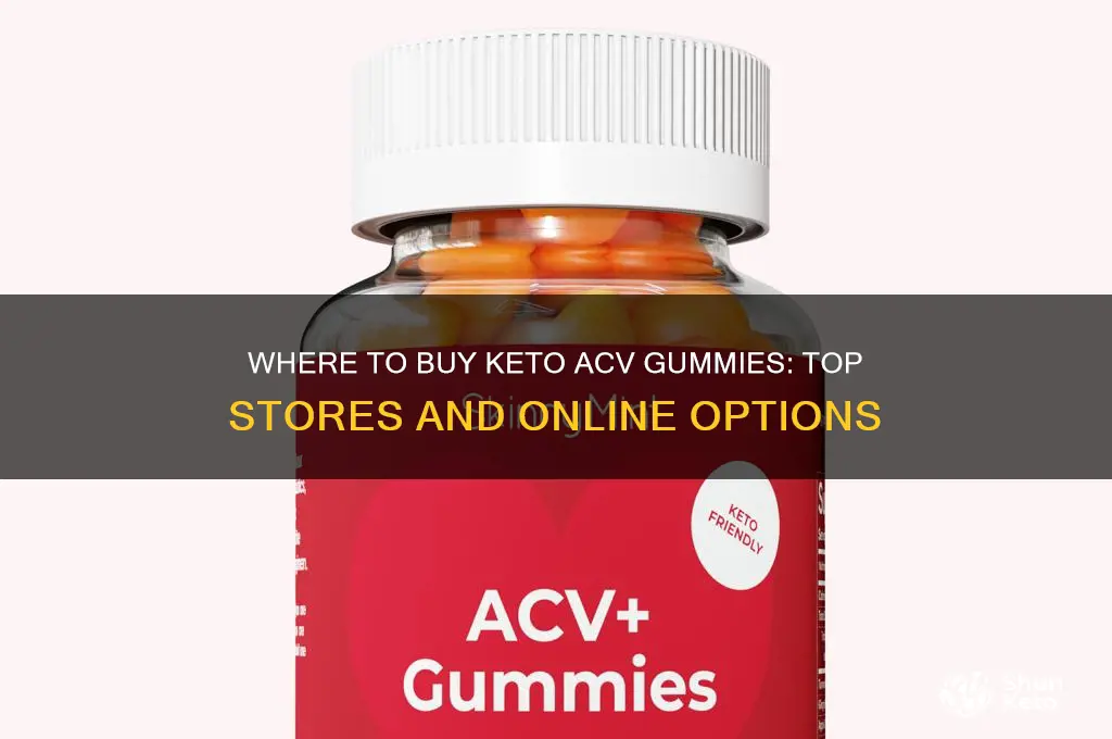 what store can i buy keto acv gummies