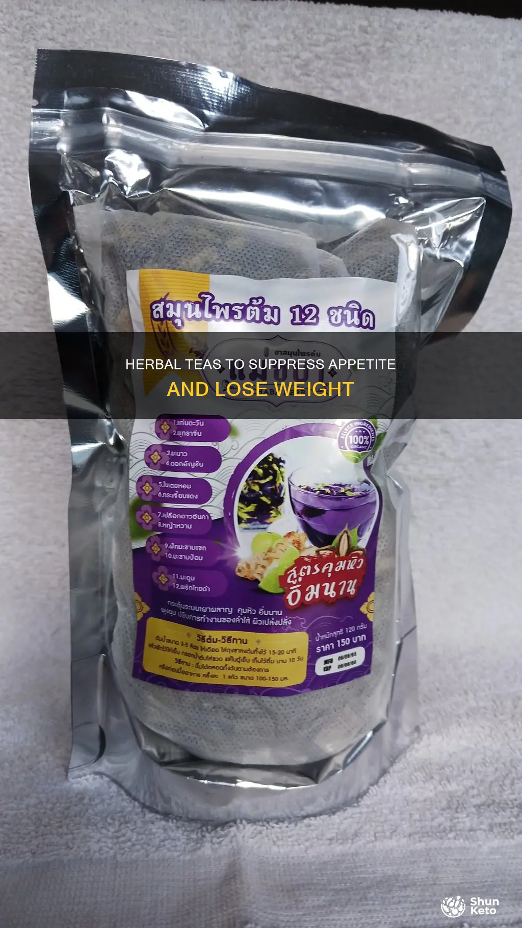 what tea or herb helps with suptessing diet