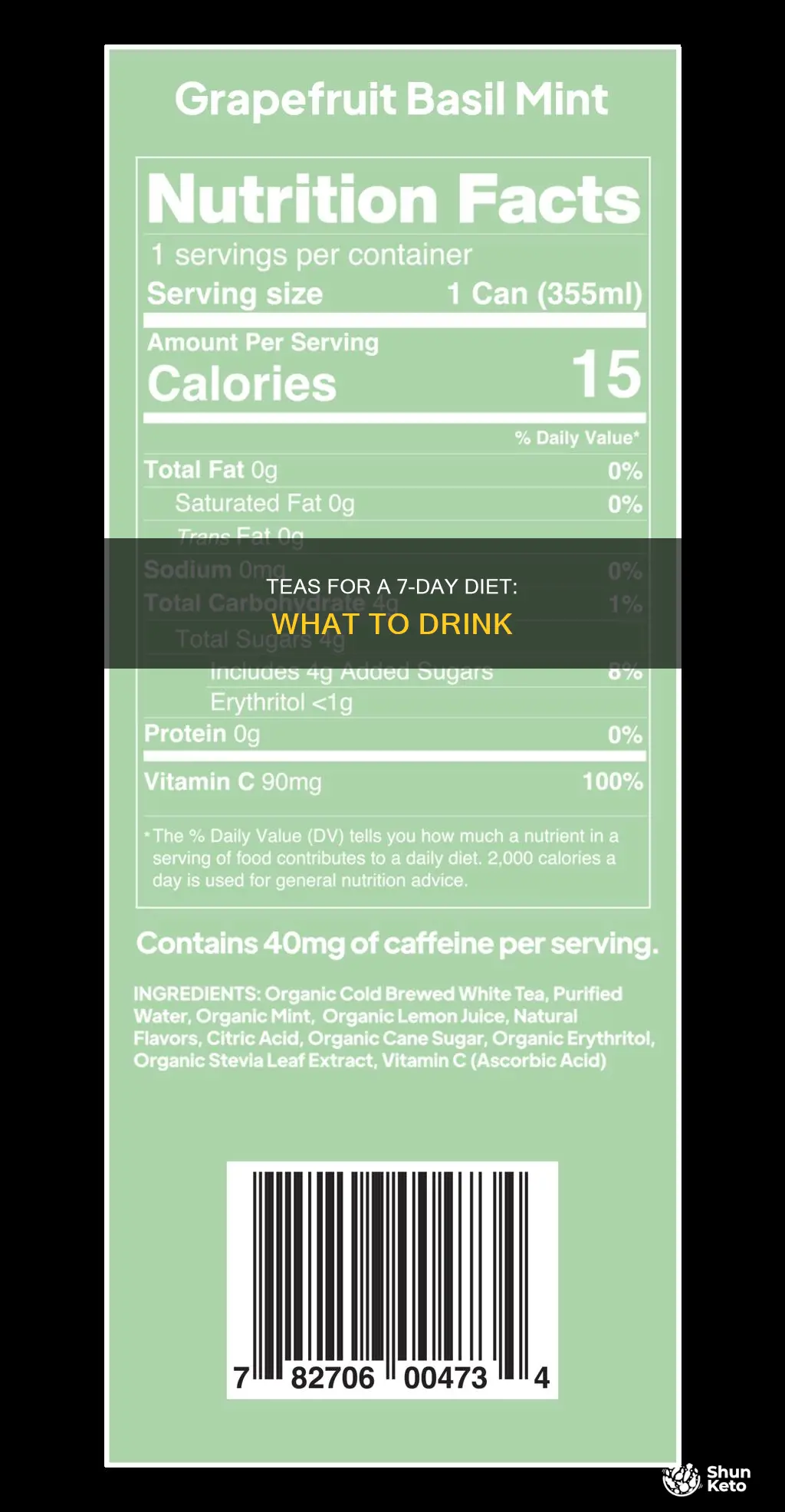 what teas are on the 7-day diet