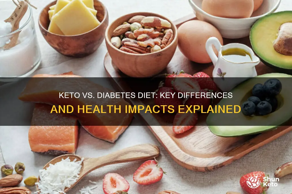 what the difference between keto and diabetes diet