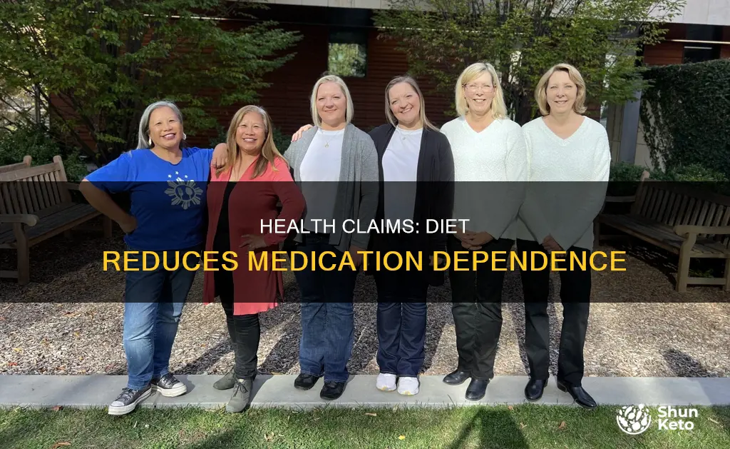 what the health claims about diet reducing amount of medications