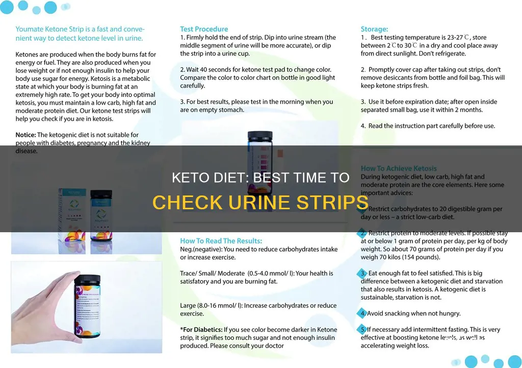 what time of day you check keto on urine strip