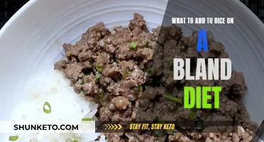 Enhancing Rice for a Bland Diet: Creative Add-Ins