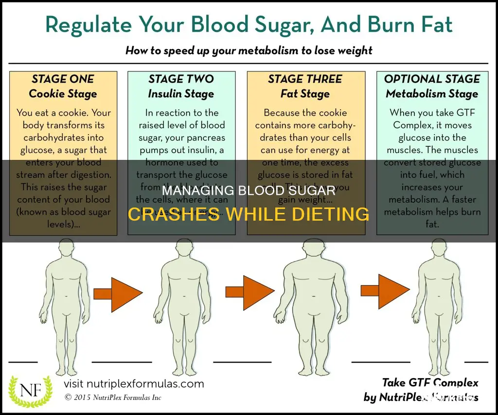 what to do about blood sugar crashing on a diet