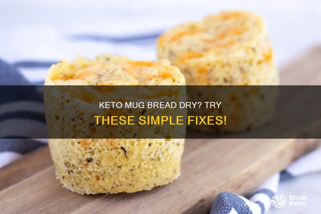 what to do keto mug bread too dry