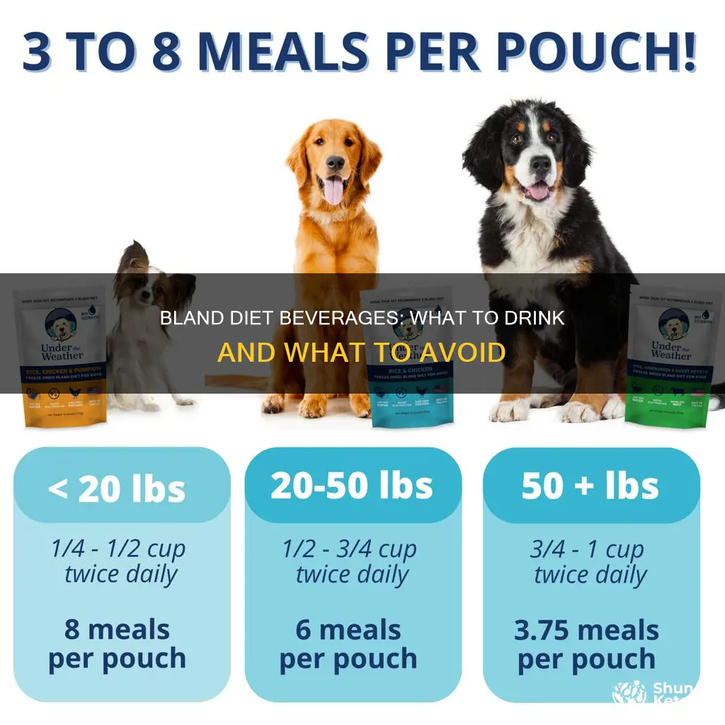what to drink on a bland diet