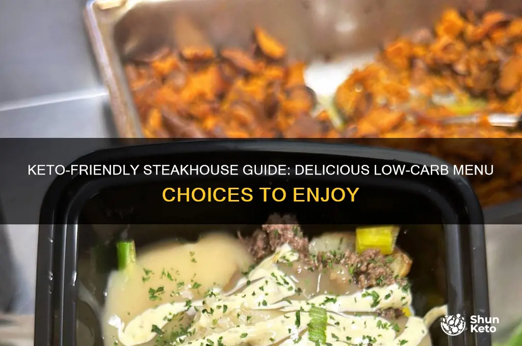 what to eat at a steak restauramt on keto