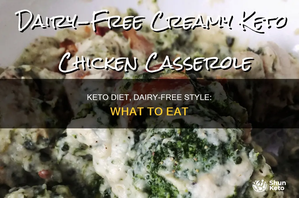 what to eat on a dairy free keto diet