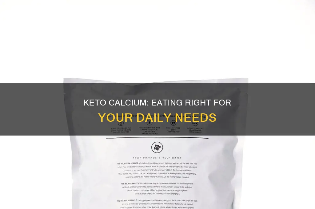 what to eat to get daily calcium requirements keto