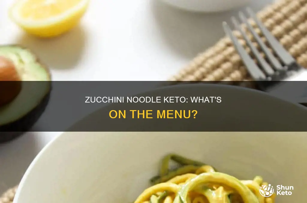 what to eat with zucchini noodles keto
