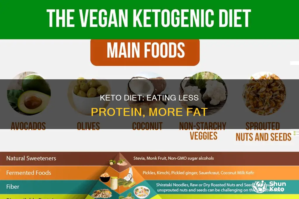 what to est eat to get less protein on keto
