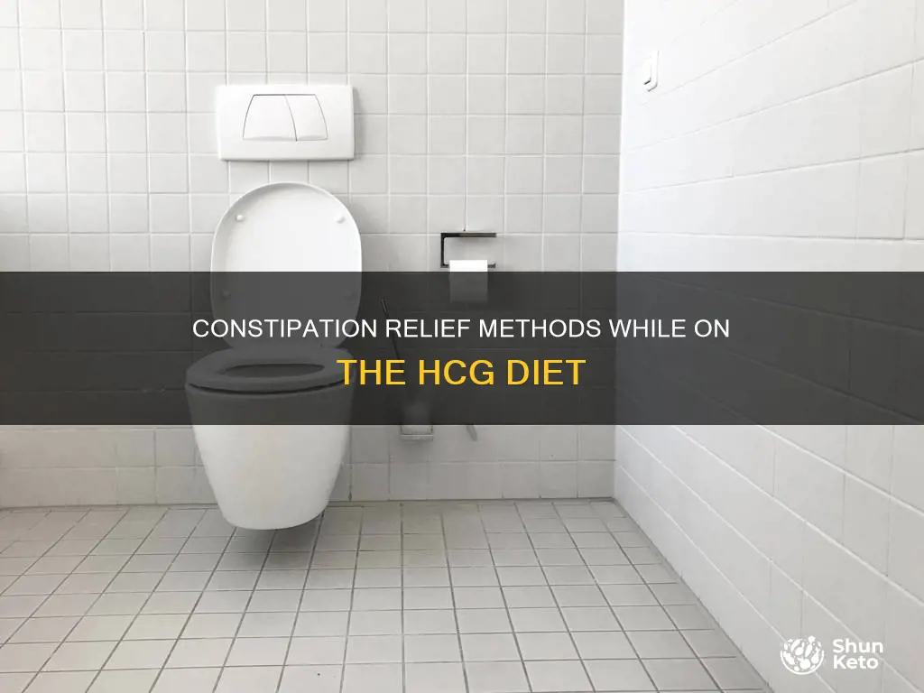 what to use for constipation on hcg diet