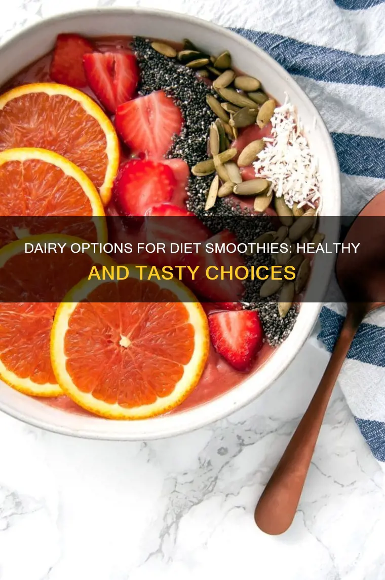 what type of dairy for diet smoothies