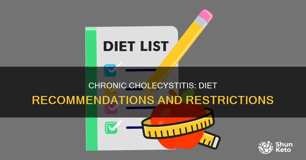 what type of diet for patient with chronic cholicystitis