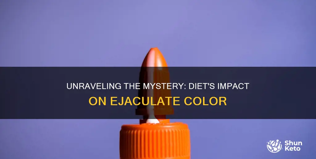 what type of diet results in yellowish ejaculate