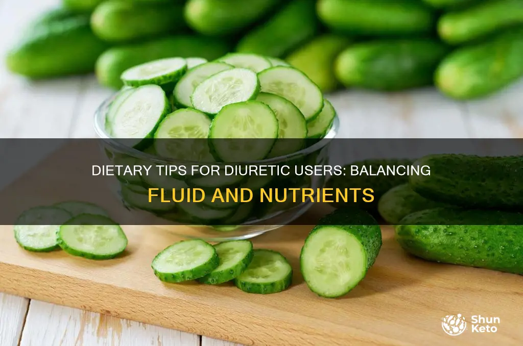 what type of diet should a patient taking diuretics have